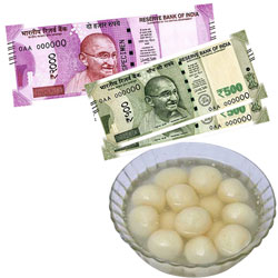 Cash - Rs. 3,001 with  sweets - Click here to View more details about this Product